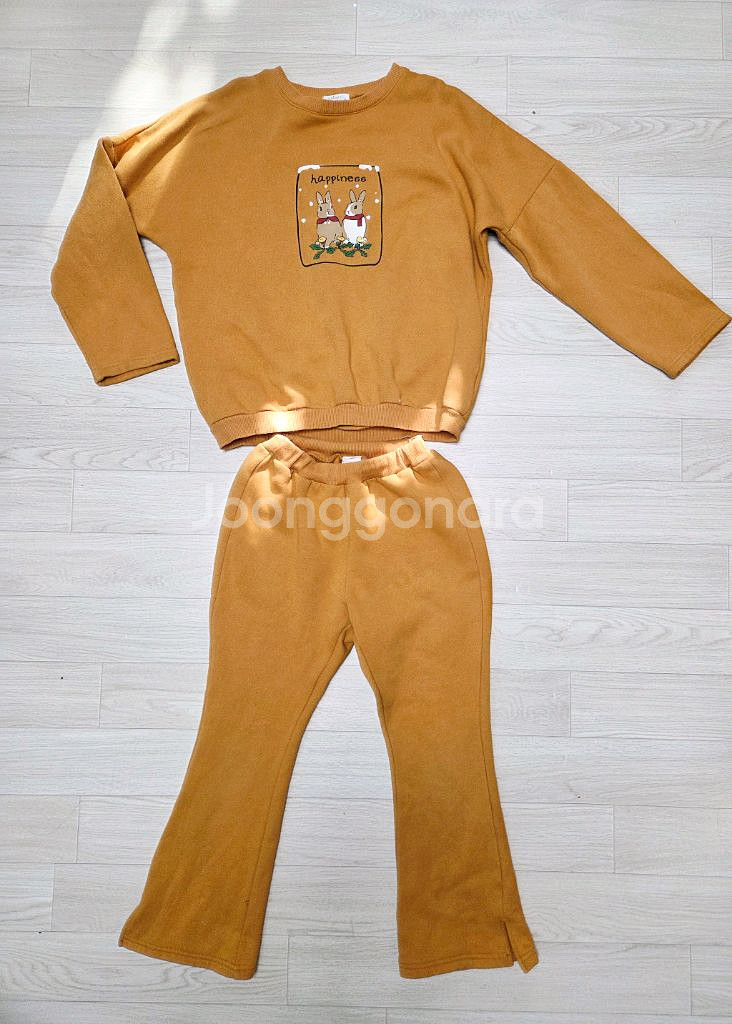 여아140 기모맨투맨,부츠컷바지셋업,세트-릴리프리--0