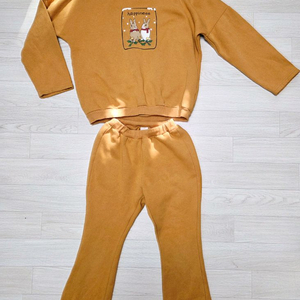 여아140 기모맨투맨,부츠컷바지셋업,세트-릴리프리