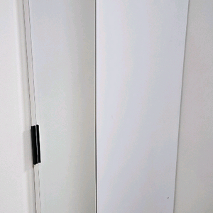 전신 거울 옷장 화이트