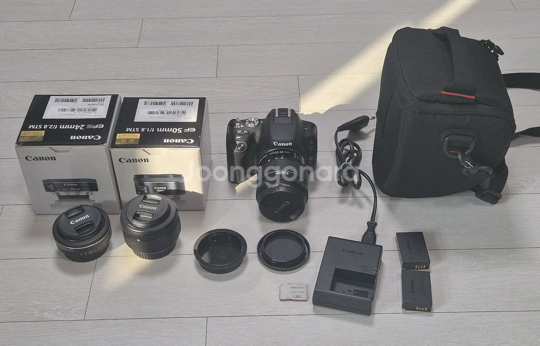 캐논 EOS 200D 18-55번들킷 + 24mm + 50mm--0