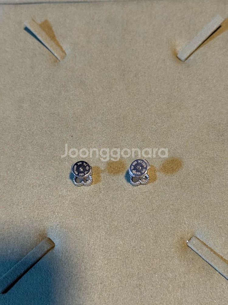 14k 원석(마더오브펄) 귀걸이--1