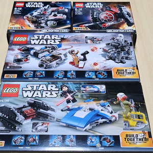 미개봉 레고 스타워즈 마이크로파이터 시리즈 5, 4종 일괄