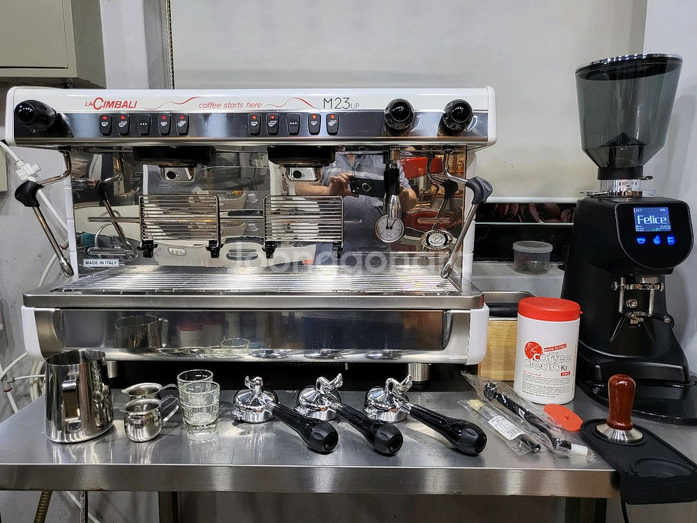 라심발리M23UP 커피머신 펠리체75S RPM자동그라인더 포함 75m그라인더 포함--0