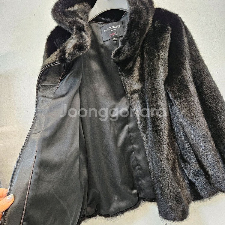 새제품 대동모피 풀스킨 후드밍크코트 택가 780만--7