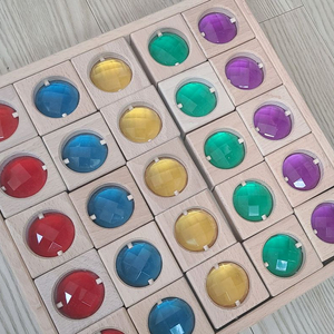 원목 보석블럭 50피스