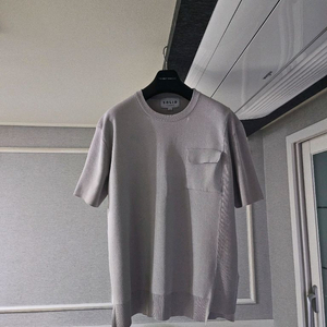 [거의 새것] 솔리드옴므 니트 포켓 반팔 티셔츠 48