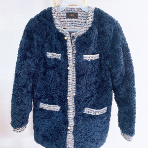 (주니어150(13Y)닥스주니어트위드누빔뽀글이점퍼