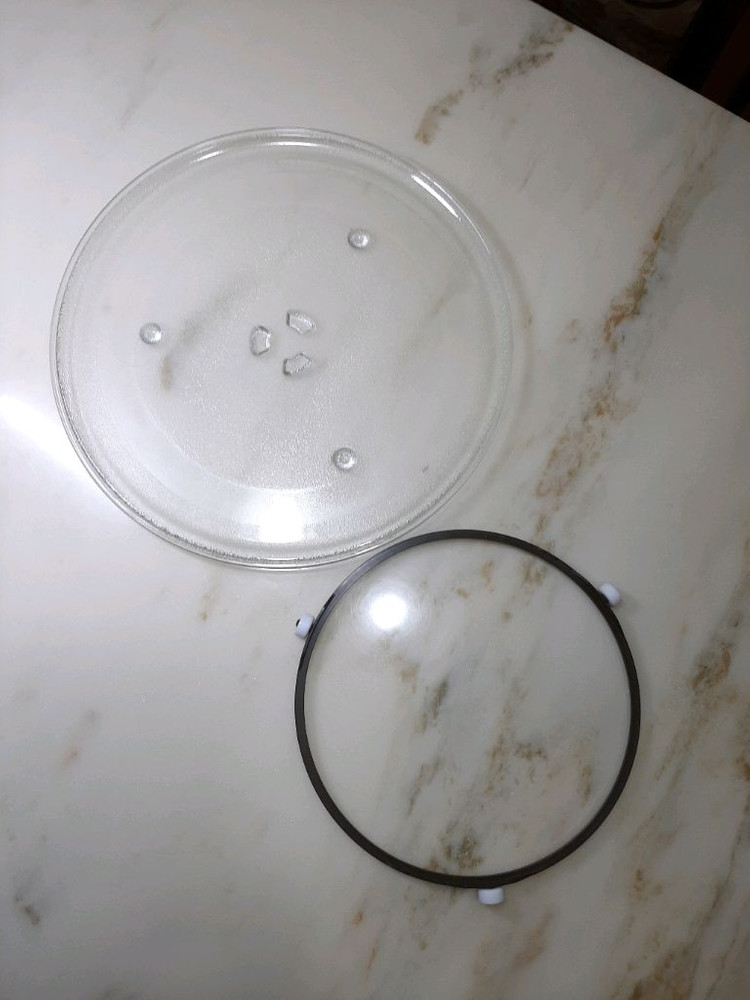 삼성전자렌지 회전유리접시 + 받침롤러 (삼성정품)--1