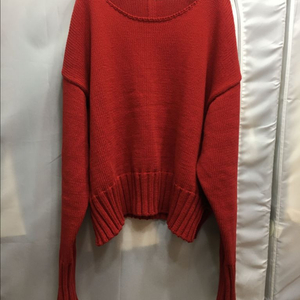 베지터블 빨강 니트 여성 니트 스웨터