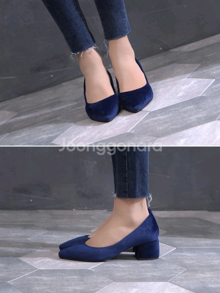 스웨이드 벨벳 스틸레토 힐 5cm--3