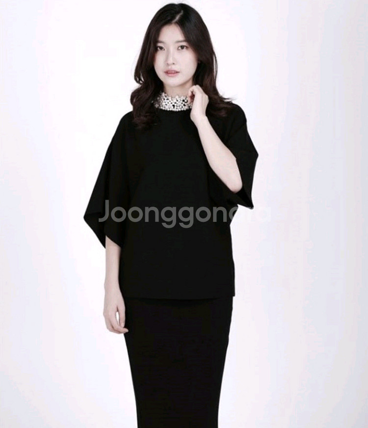 [새상품] 진주넥 니트 투피스 /모임룩,하객룩--1