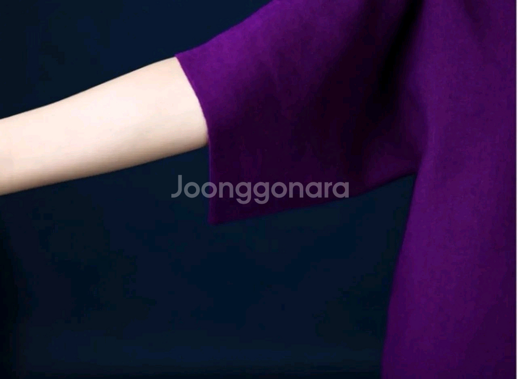 [새상품]가오리핏 니트 투피스 퍼플--4