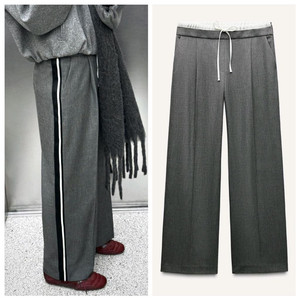 자라 더블웨이스트 사이드 밴드 팬츠 xs사이즈