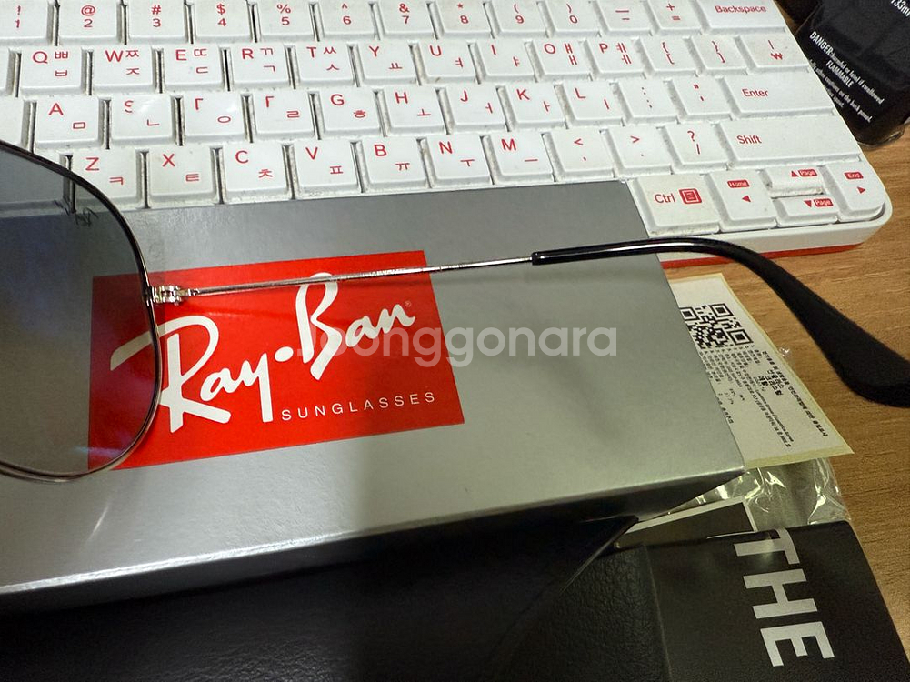 [정품/급처] 레이벤 RB3025 보잉 선글라스 메탈 실버 그라디언트--3