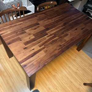 까사미아) 원목 4인 식탁 테이블 공방 카페