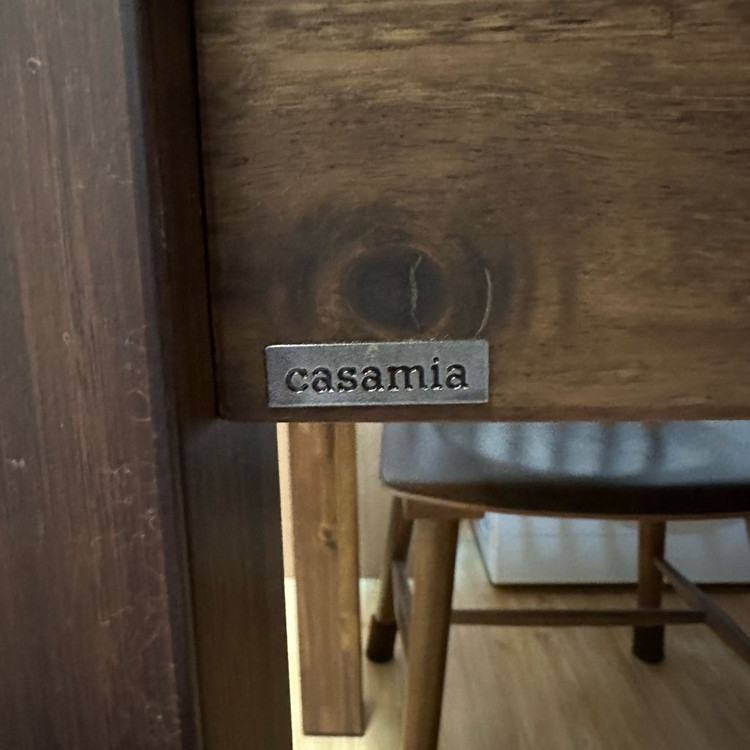 까사미아) 원목 4인 식탁 테이블 공방 카페--3