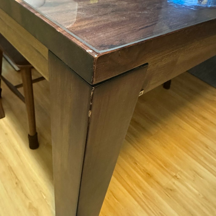 까사미아) 원목 4인 식탁 테이블 공방 카페--5