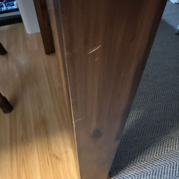 까사미아) 원목 4인 식탁 테이블 공방 카페--6