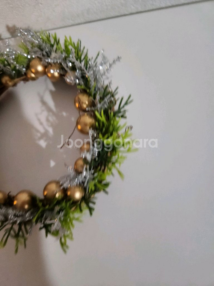 새상품)크리스마스 캔들링 골드 실버 조화--3