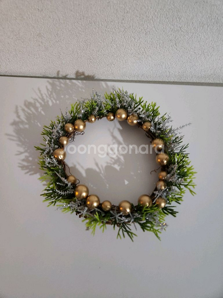 새상품)크리스마스 캔들링 골드 실버 조화--9