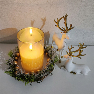 새상품)크리스마스 캔들링 골드 실버 조화