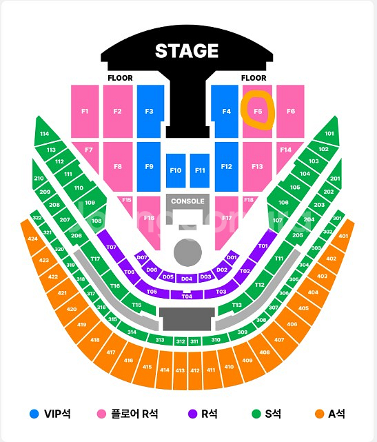지디 콘서트 플로어R석 F5구역 금요일 단석--0