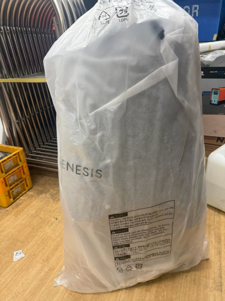 제네시스 골프백 g90 골프휠백 골프공 채커버 풀세트 판매합니다 이미지