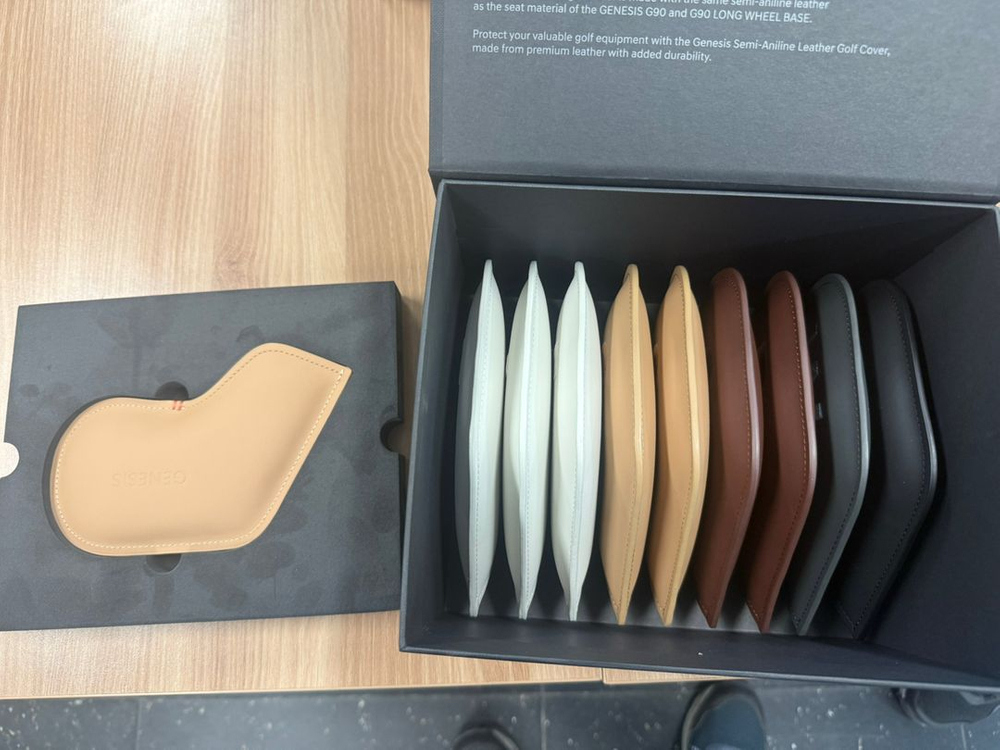 제네시스 골프백 g90 골프휠백 골프공 채커버 풀세트 판매합니다 이미지