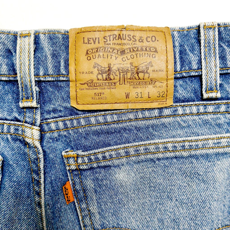 리바이스517 USA 남성청바지31 오렌지탭 빈티지 이미지