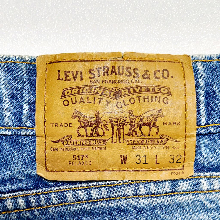 리바이스517 USA 남성청바지31 오렌지탭 빈티지 이미지