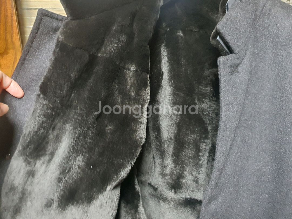 로가디스 풀퍼 내피 캐시미어 코트--7