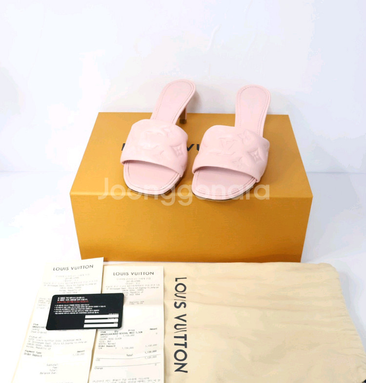 루이비통 리바이벌 모노그램 힐 뮬 슬리퍼 36/230--7