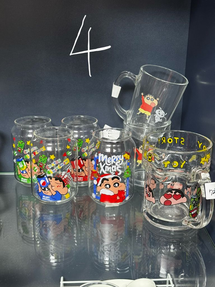 캐릭터 유리컵 세트--3