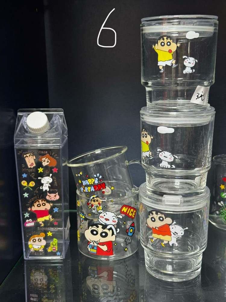 캐릭터 유리컵 세트--5