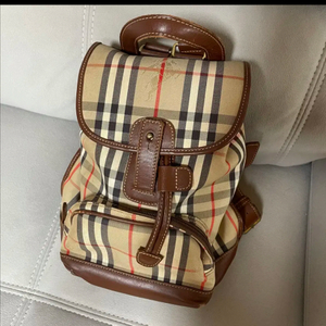 버버리 BURBERRY 정품 레더 백팩 카디널레드 프라다