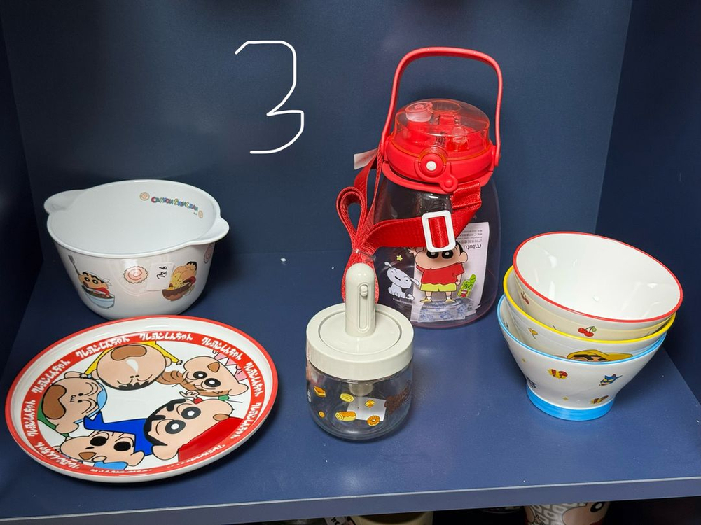 짱구 컵 및 주방 용품 팝니다--2