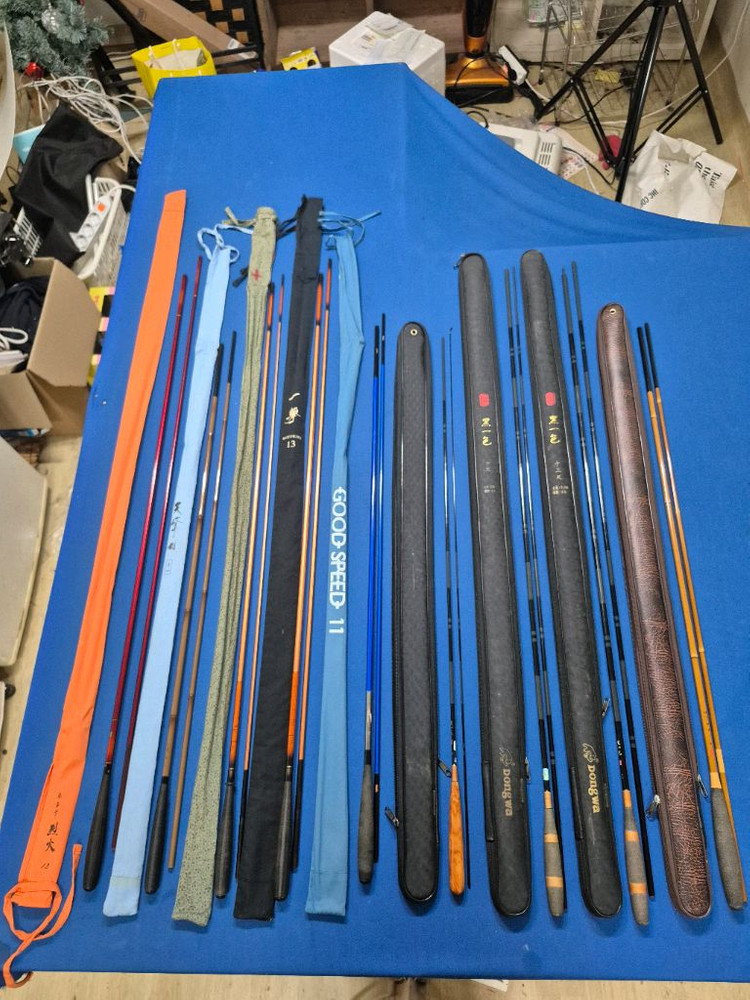 다이와 열화 13척 천봉검 11척 일격 10척 13척 동와 낚시대 내림 중층 흑일색 애경 에그리나등 A급 이미지