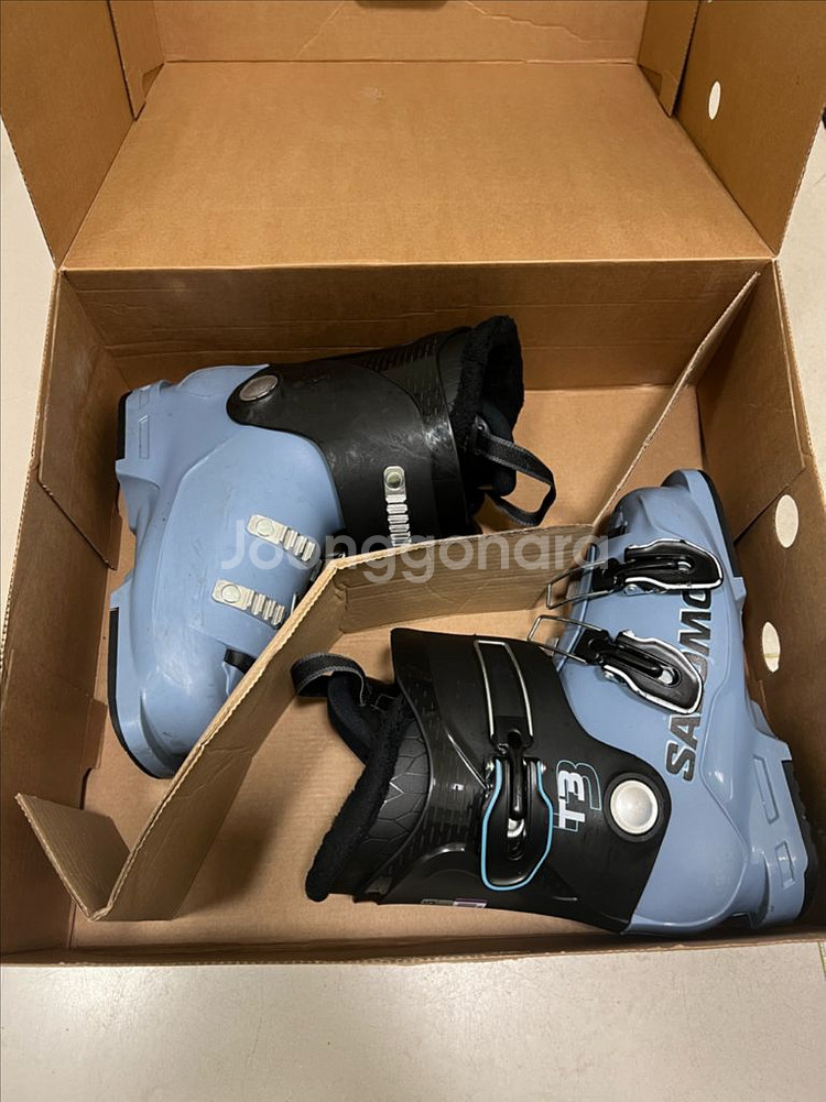 살로몬 235사이즈 주니어 스키부츠--1