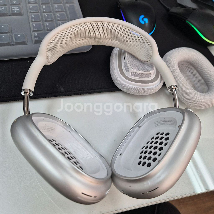 애플 에어팟 맥스 1세대 실버--1