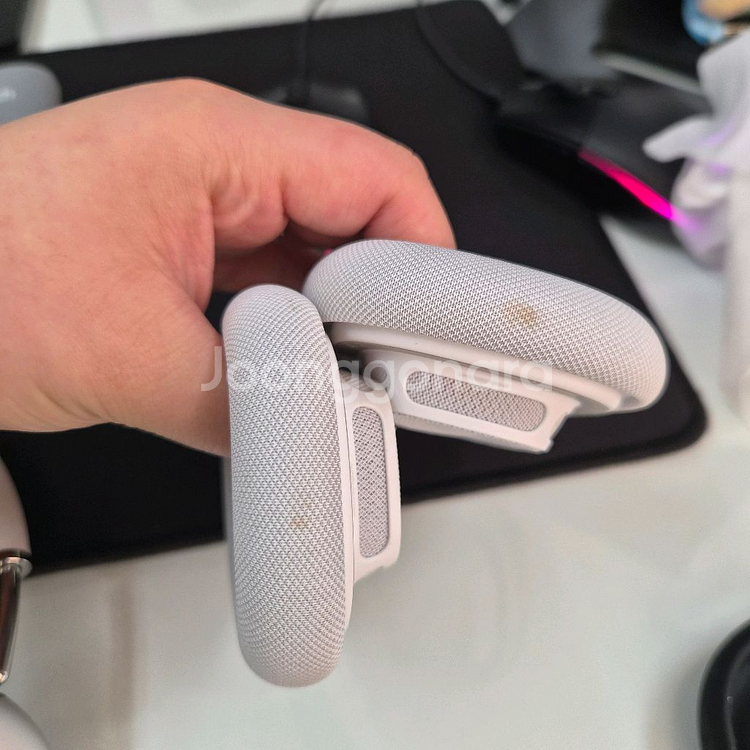 애플 에어팟 맥스 1세대 실버--2