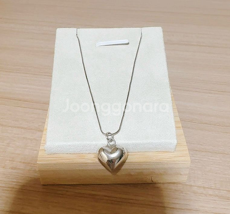 925 실버 하트 목걸이--1