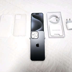 [아이폰 15 프로맥스] 256GB 블랙티타늄 / 배터리 100% / 외관 깔끔