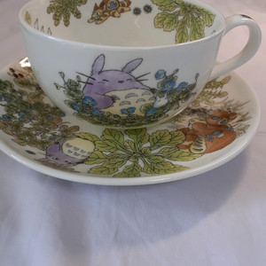 노리타케 지브리 토토로 밀크티 컵&소서