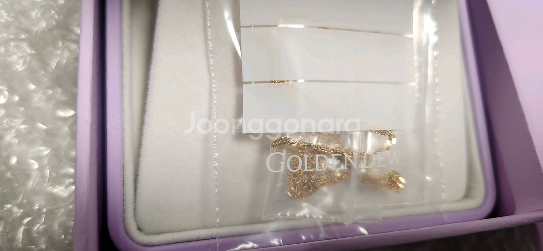 골든듀 롤링하트Y 18인치 옐골 체인--1