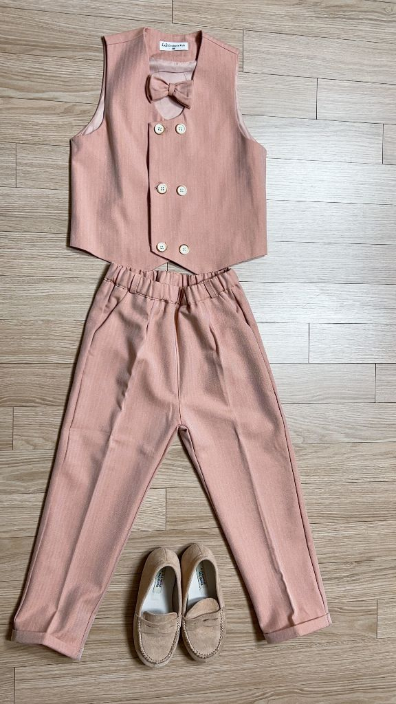 남아 핑크정장세트 신발포함--1