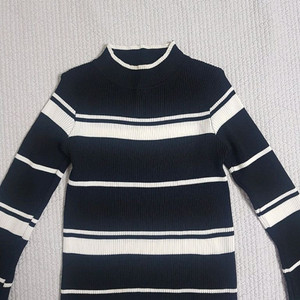 보세 골지 니트티반폴라 44~55 블랙화이트니트