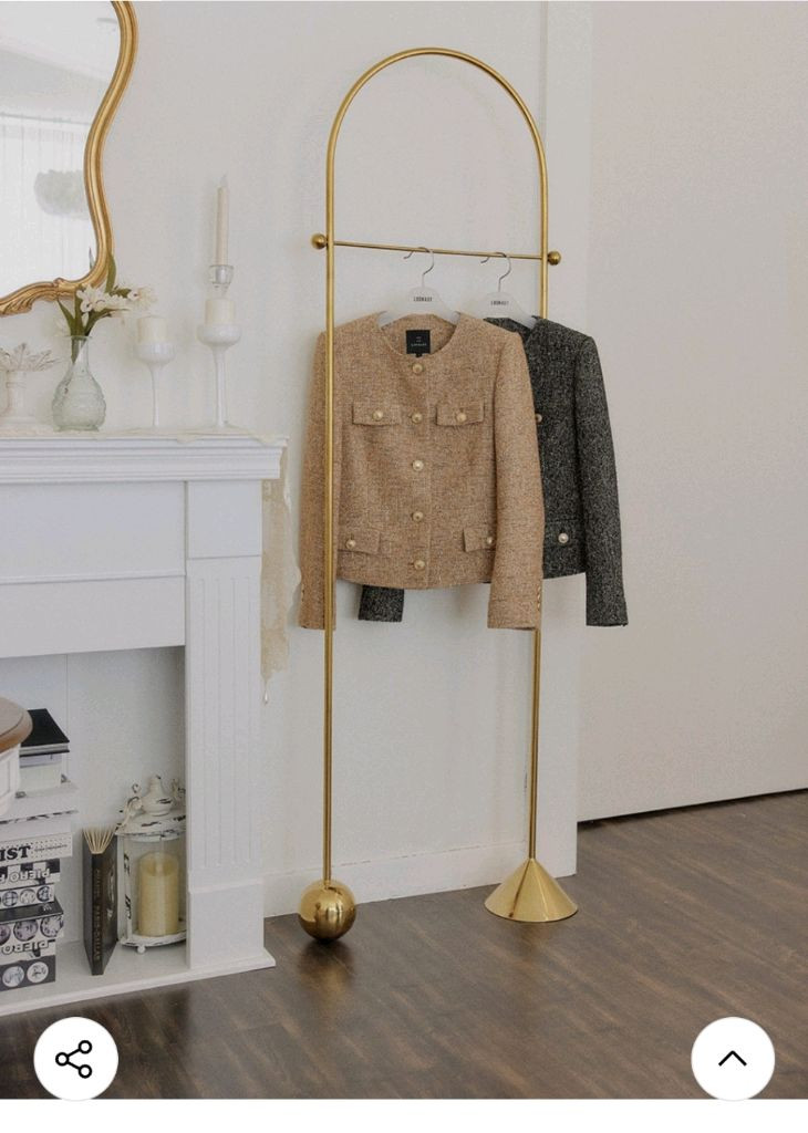 새상품) 룩캐스트 제이스 클래식 트위드자켓 브라운 M--4