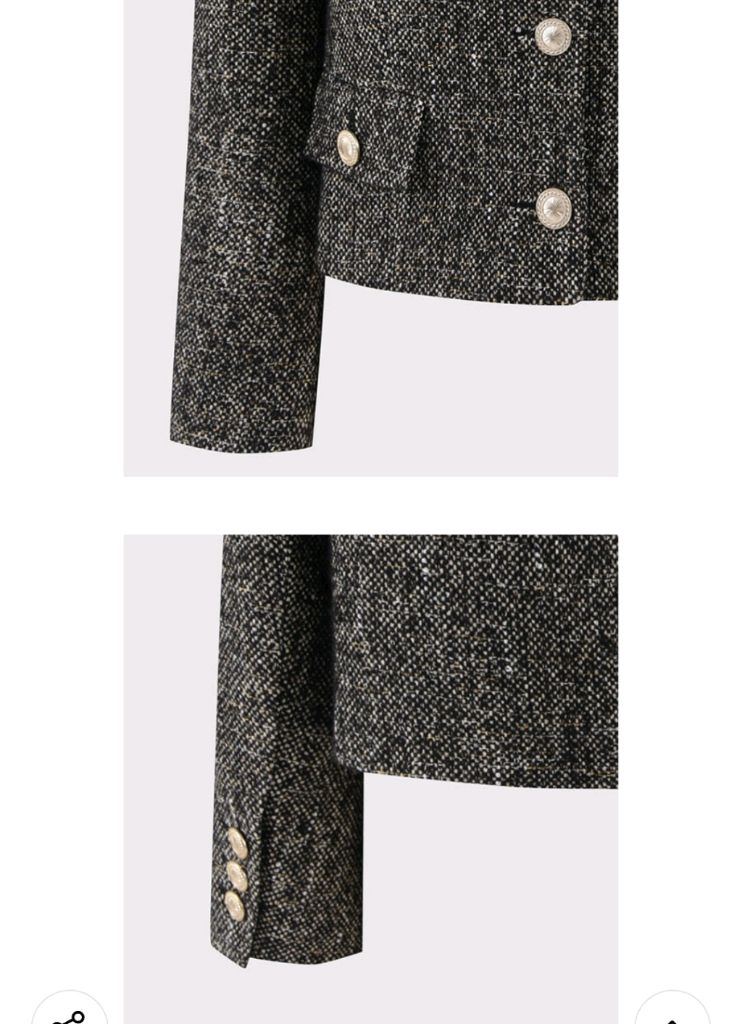 새상품) 룩캐스트 제이스 클래식 트위드자켓 브라운 M--9