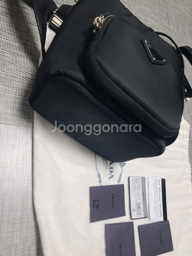 프라다 패딩 버킷백 나일론 1be026 크로스백 토트백--2