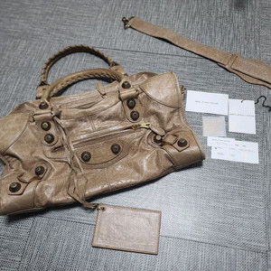 발렌시아가 모터백 시티백 숄더백 토트백 발렌시아가 레더 브라운백